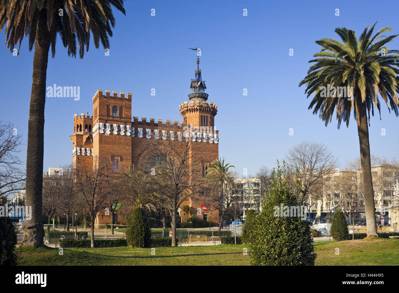 In Spagna, in Catalogna, Barcellona, Castell dels Tres Dragons, parco, Foto Stock