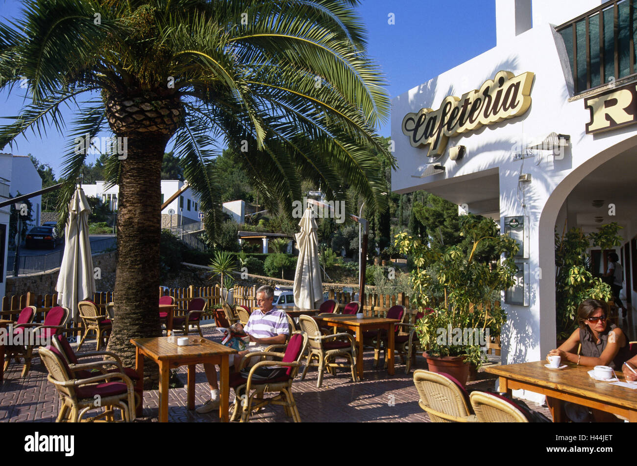 Ibiza, Sant Josep de Sat. Talaia, caffetteria "Ruta", esterno, valutazione, Foto Stock