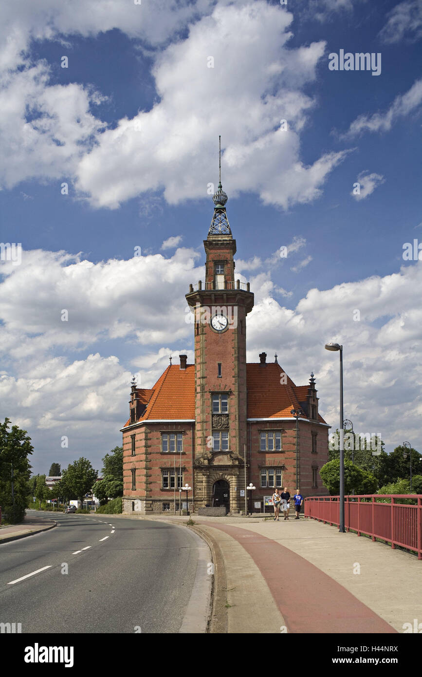 In Germania, in Renania settentrionale-Vestfalia, Dortmund, old port authority, dissenteria, area Building, edificio di mattoni, struttura, architettura, neorenaissance, luogo di interesse, destinazione, turismo, Foto Stock