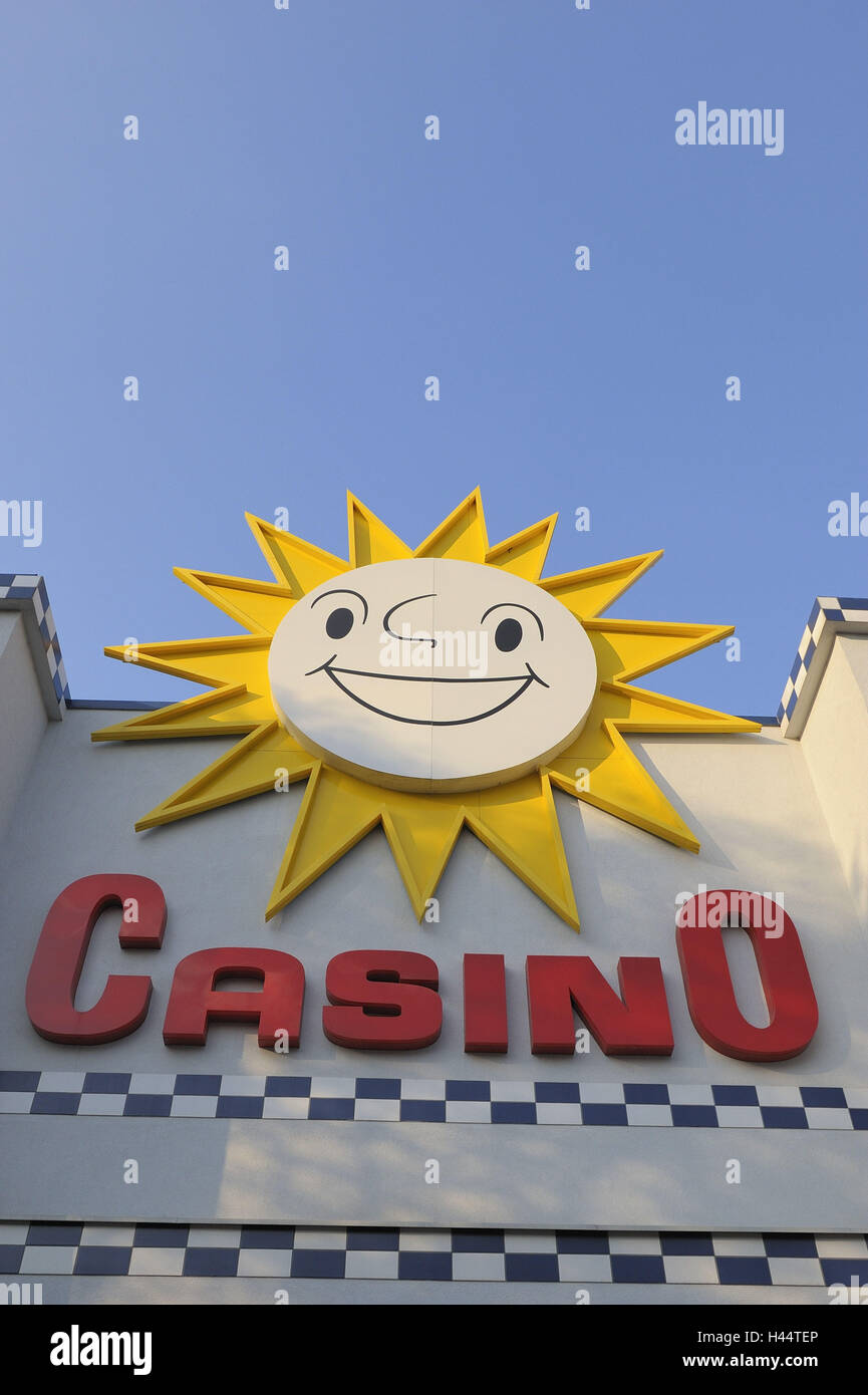 Austria, Vienna Prater, casinò, dettaglio, pubblicità segno, Foto Stock