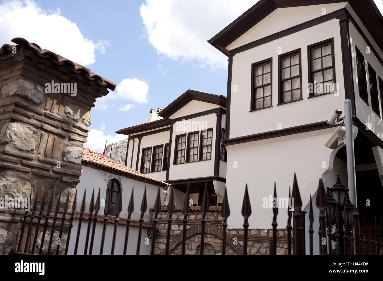 La Turchia, la regione del Mar Nero, Amasya, house, recinzione, Foto Stock