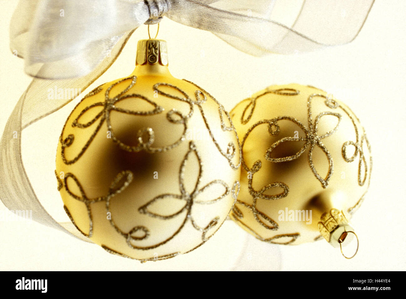 Le palle di Natale, Golden, prua, Foto Stock