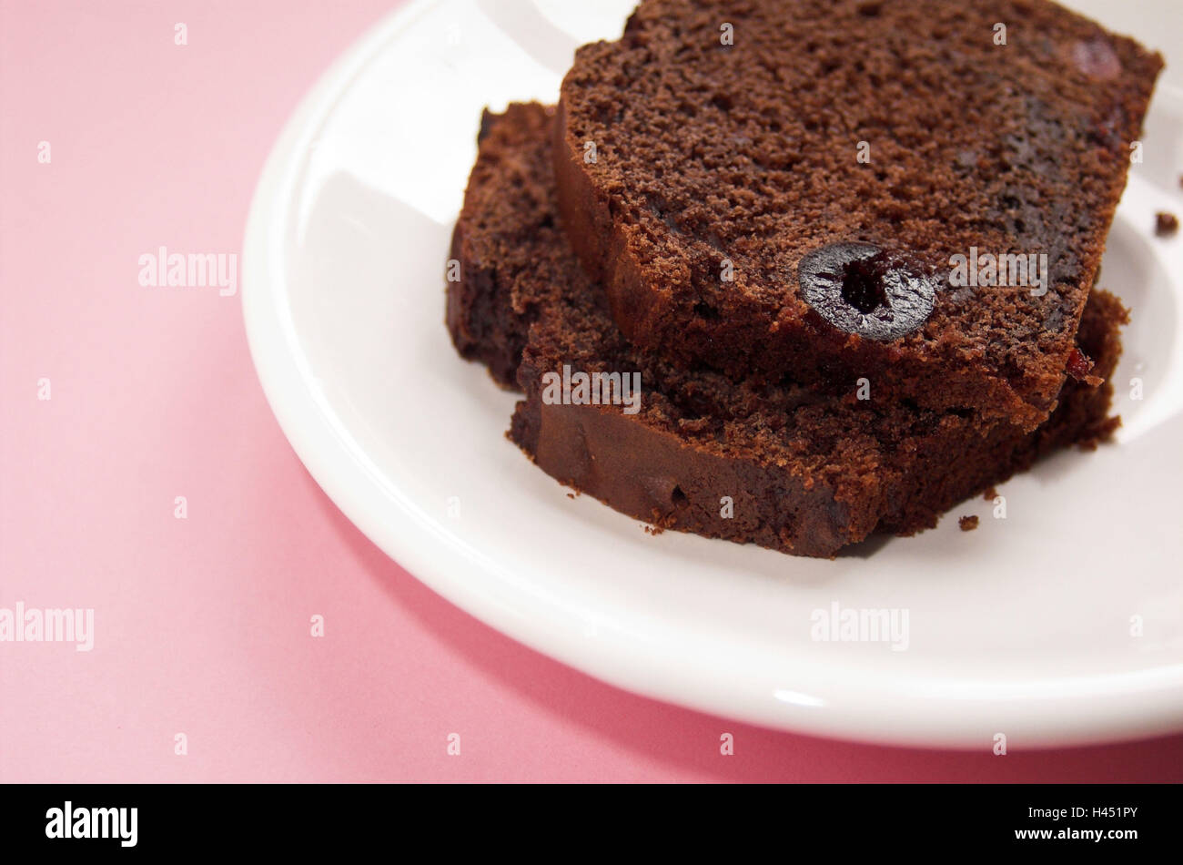 Piatto da dessert, torte al cioccolato, dettaglio Foto Stock
