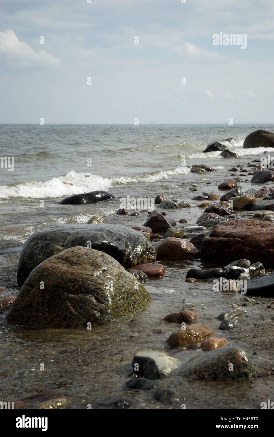 Spiaggia sul Mar Baltico, Foto Stock
