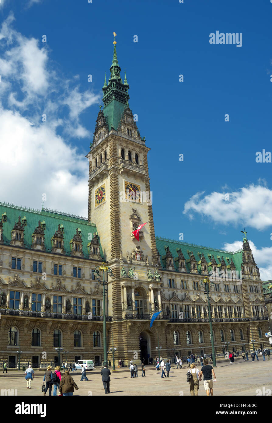 Germania, Amburgo, Municipio Foto Stock