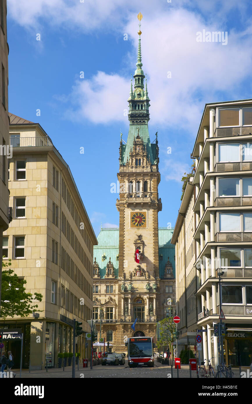 Germania, Amburgo, Municipio Foto Stock