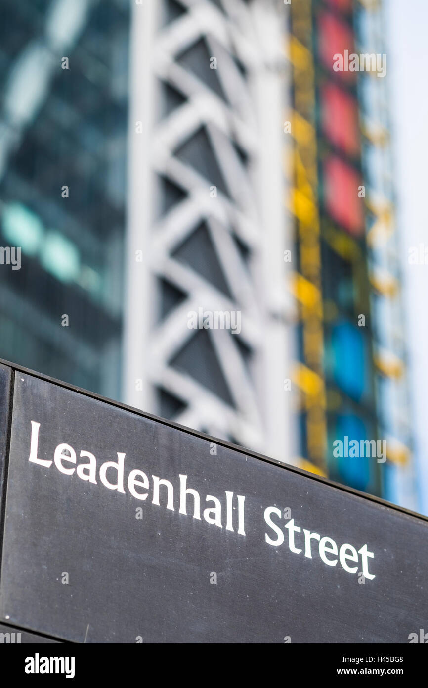 Leadenhall Street, London, England, Regno Unito Foto Stock