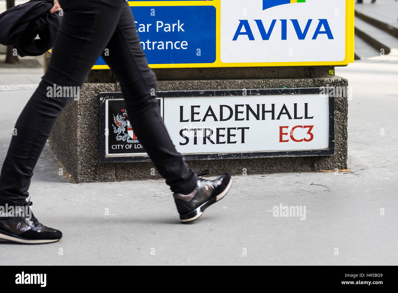 Leadenhall Street, London, England, Regno Unito Foto Stock