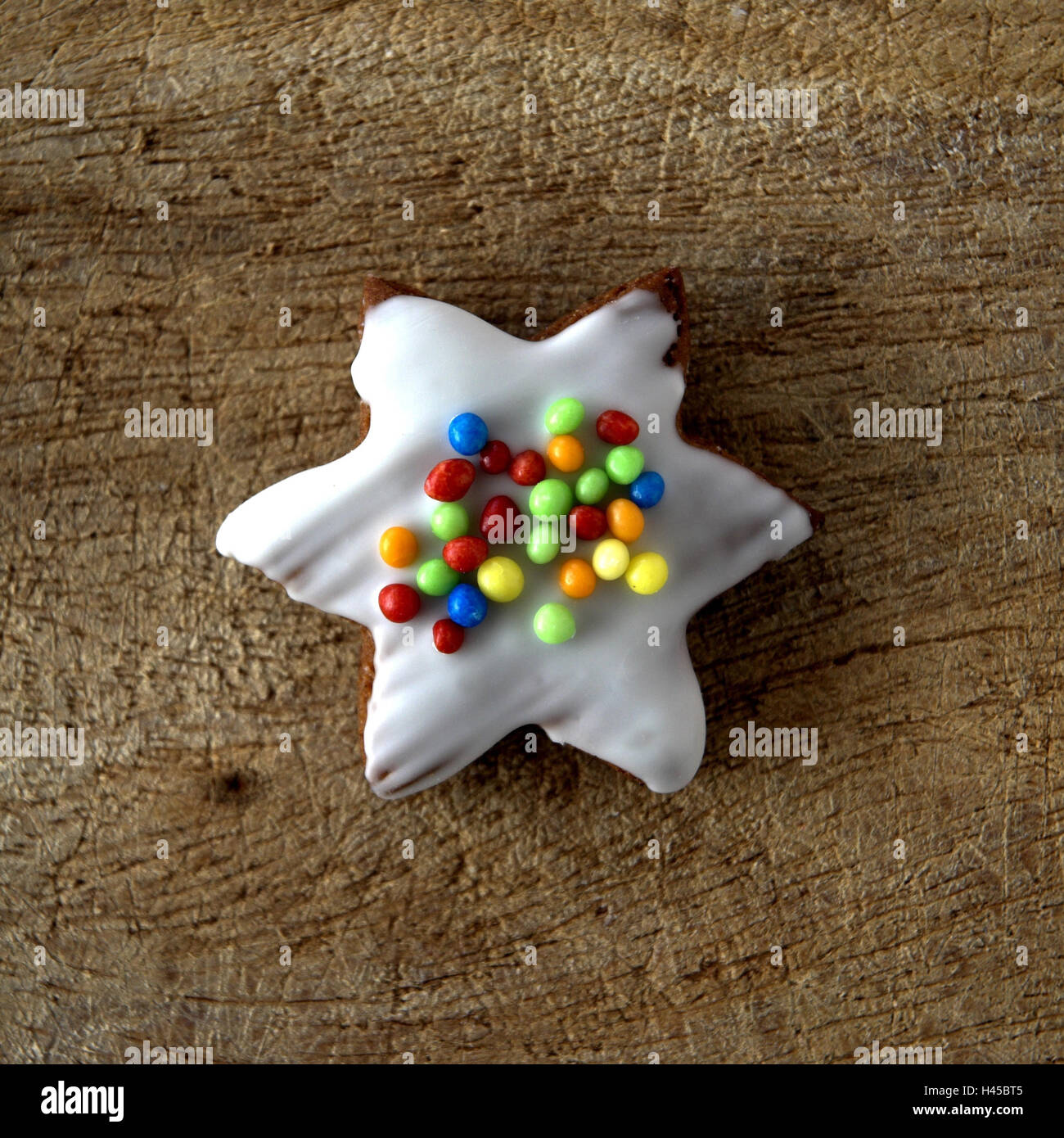 Biscotti di Natale, glassa, cari perle, Foto Stock
