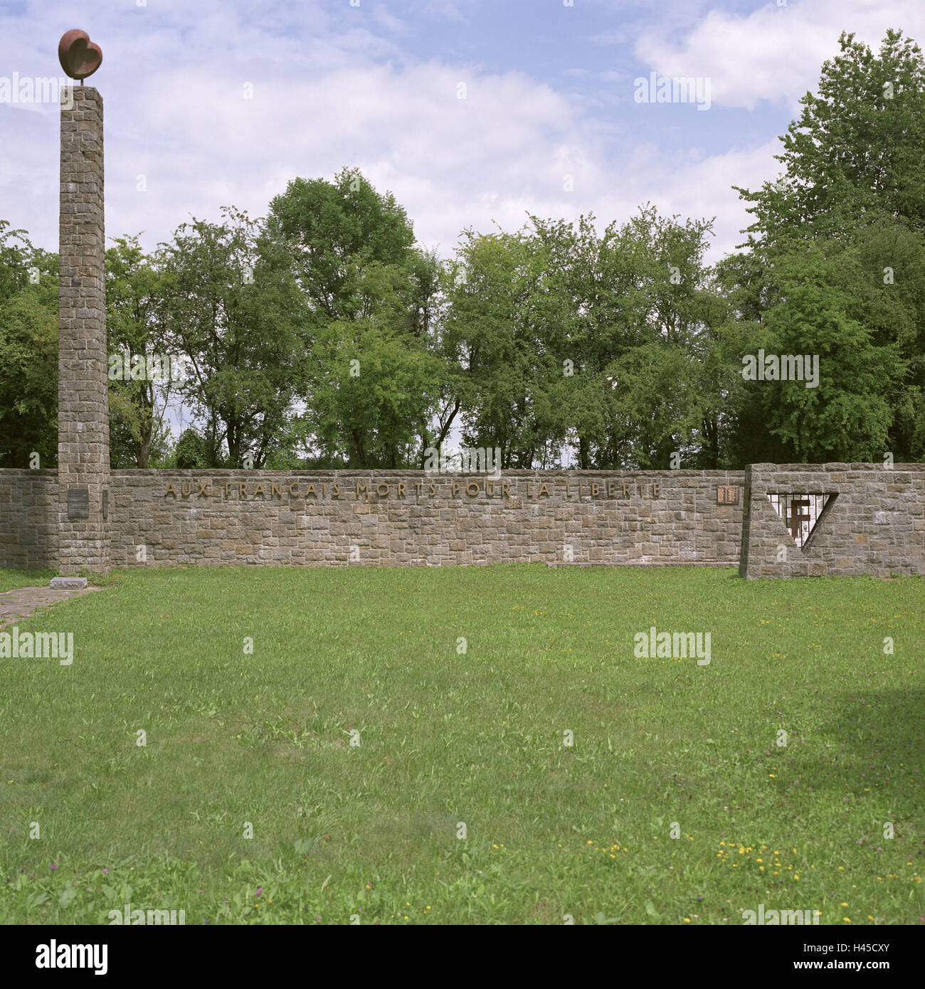 Austria, Mauthausen, campo di concentramento memorial, memorial place, Francia, Austria superiore, luogo memoriale, nei campi di concentramento e nei campi di lavoro campo di prigionia, campo di prigionia, luogo memoriale, genocidio, il nazismo, omicidi di massa, la distruzione di massa, razzismo, Olocausto, Juda Foto Stock