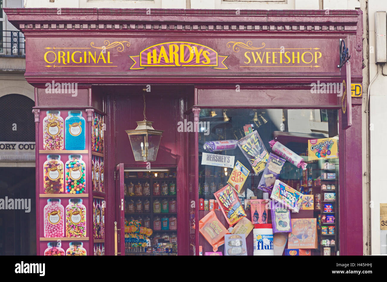 Città di Londra un tradizionale sweetshop su Ludgate Hill Foto Stock