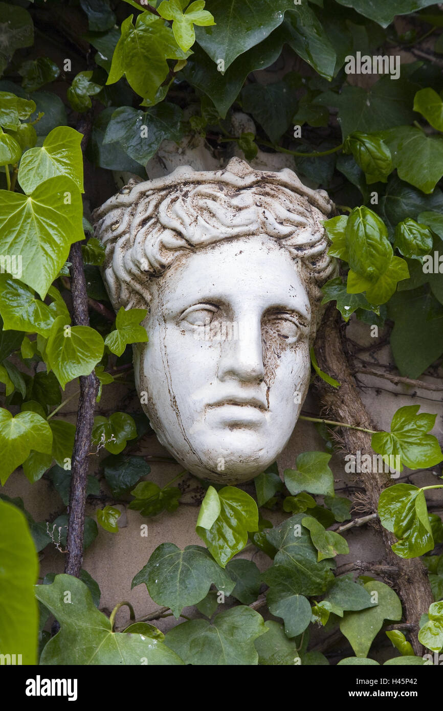 In Spagna, le isole Baleari, isola di Maiorca, Valldemossa, Chartreuse, parete, dettaglio, figura, Foto Stock