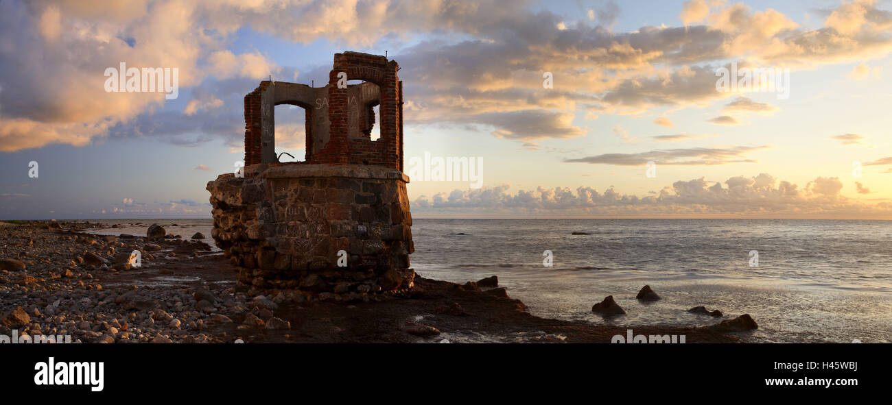 Isola Rügen, Mar Baltico, costa, Atmosfera mattutina, Meclemburgo-Pomerania Occidentale, Germania, Foto Stock