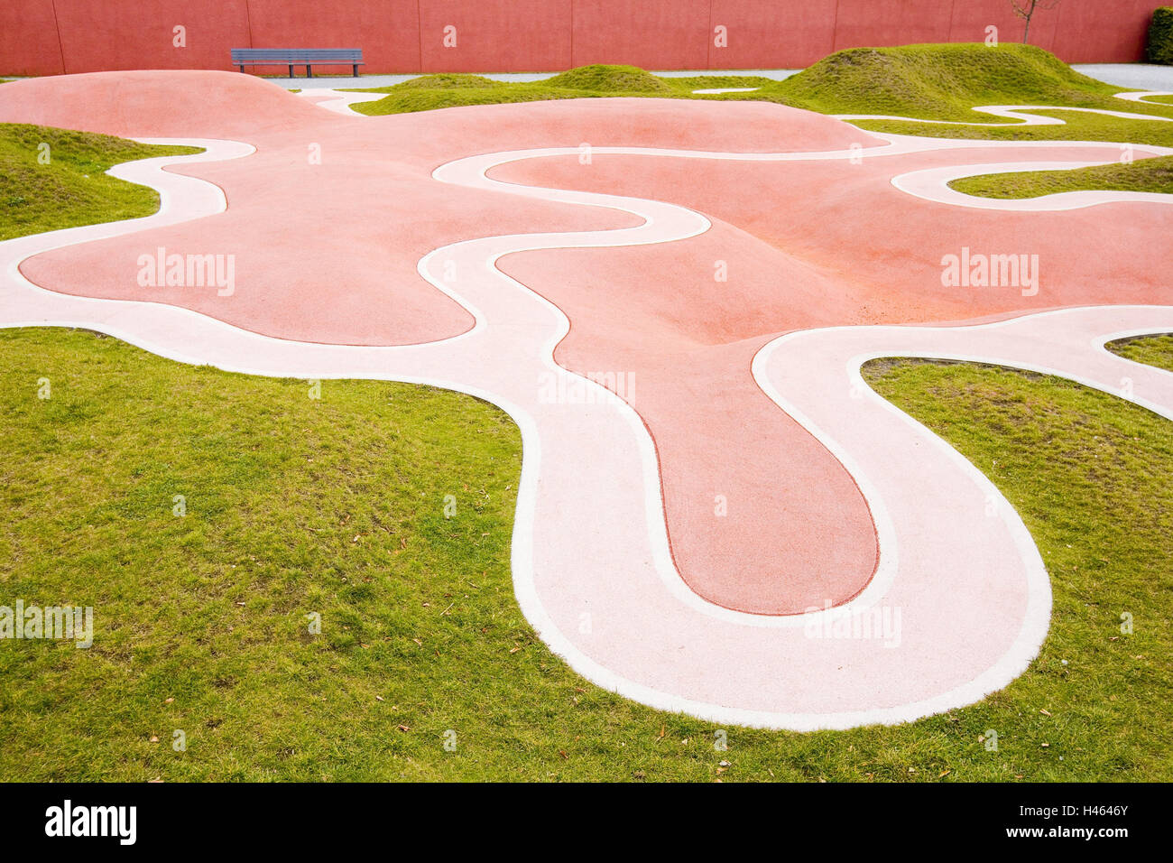 Architettura del paesaggio, Riemer Park, Germania, Monaco di Baviera, Foto Stock