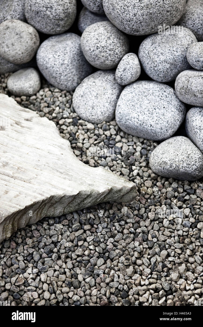 Ciottoli, grande e piccolo Foto Stock