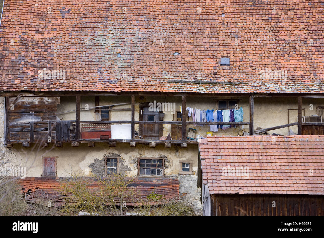 Germania, Baden-Württemberg, Svevo incubo, Zwiefalten, vecchia casa colonica, Foto Stock