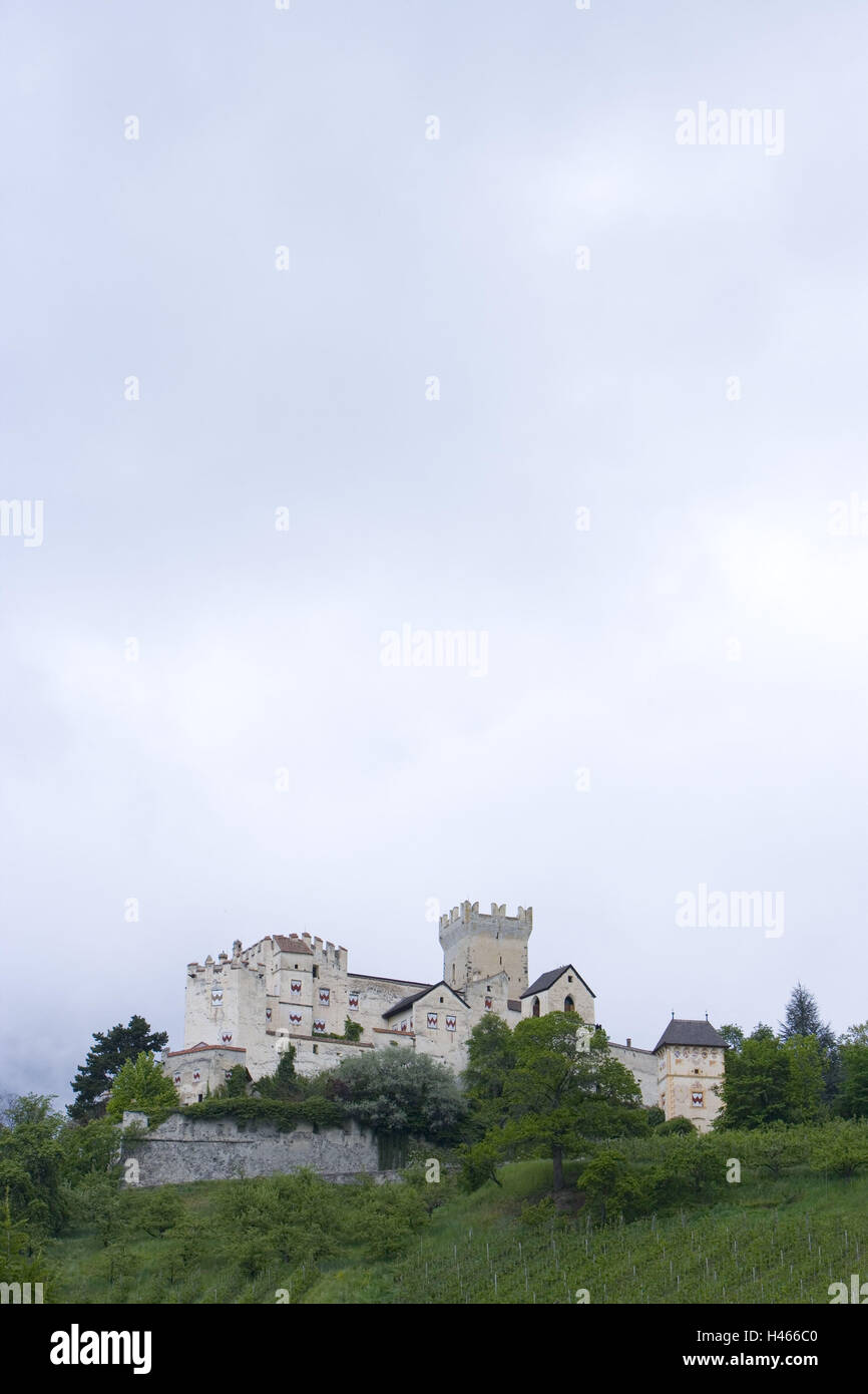 L'Italia, Alto Adige, Val Venosta, Bolzano, Sluderno, castello di Coira, Foto Stock