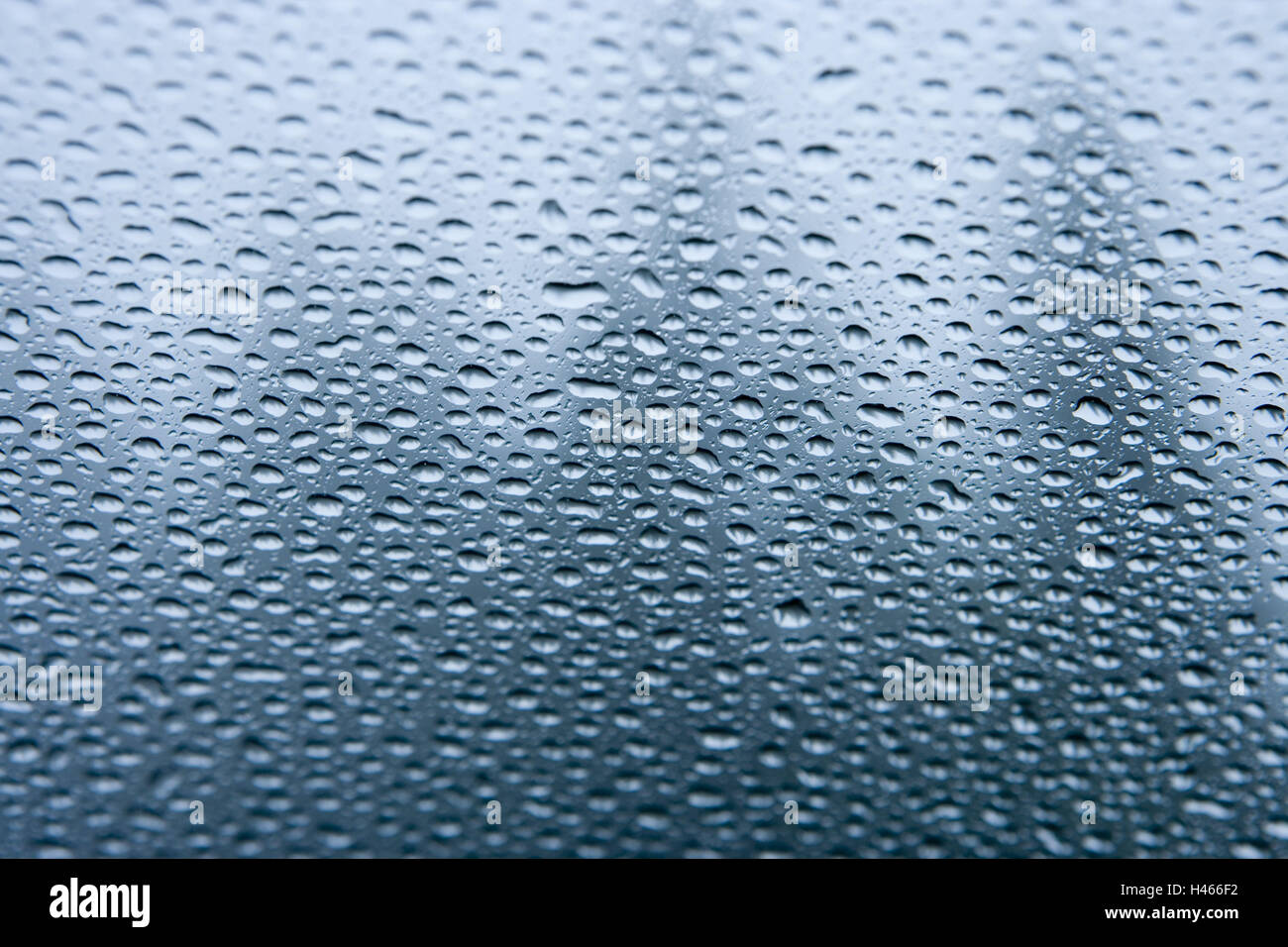 Nel riquadro finestra, pioggia meteo, Foto Stock