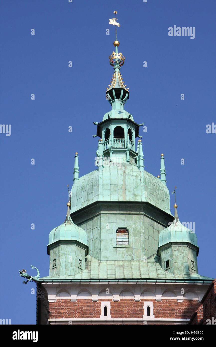 In Polonia, a Cracovia, cattedrale, Torre, dettaglio Foto Stock