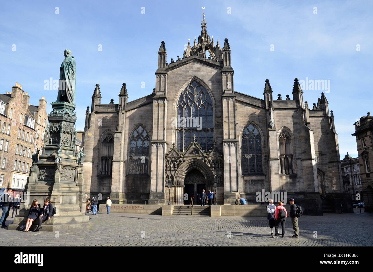 La Cattedrale di St Giles sul Royal Mile di Edimburgo, Scozia Foto Stock