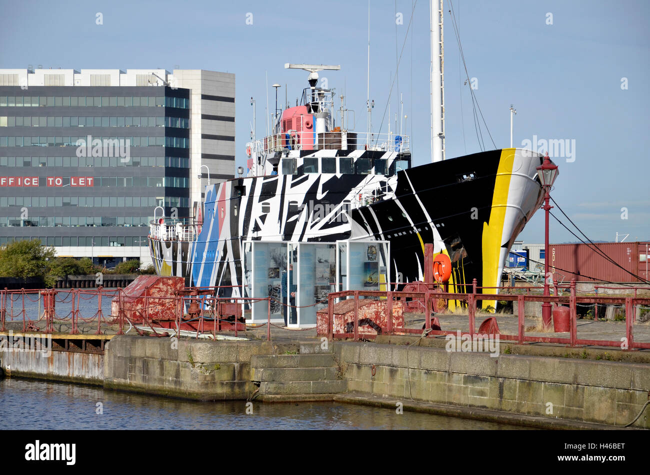 Il porto di Leith a Edimburgo, Scozia Foto Stock