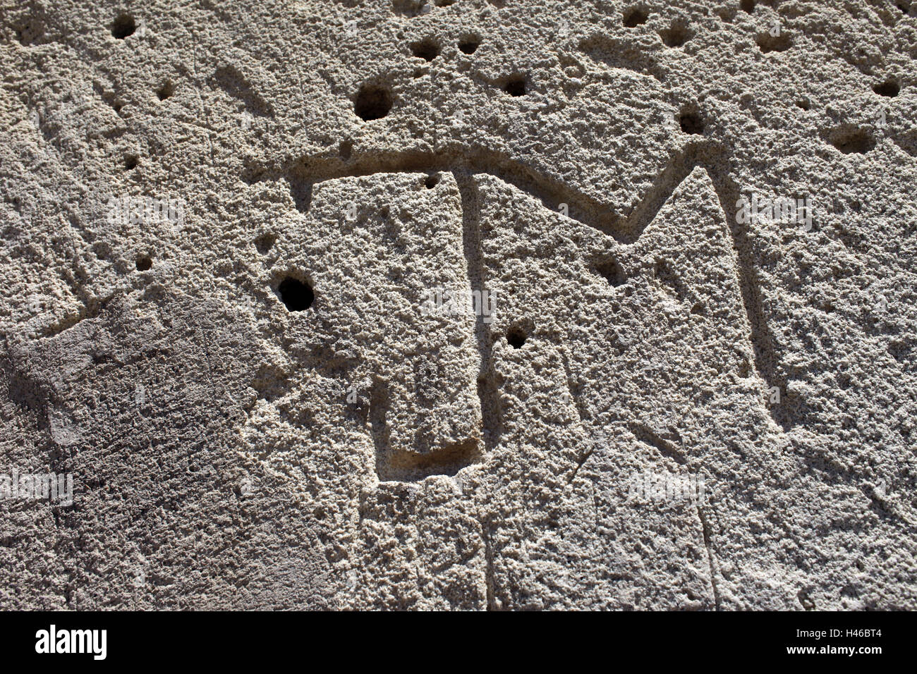 In Spagna, le isole Baleari, Illa de Cabrera, rock, iniziali, Foto Stock