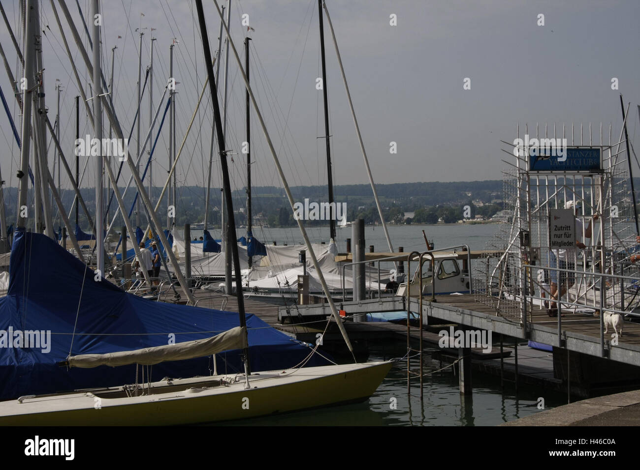 Costanza nel lago di Costanza, yacht harbour, Foto Stock