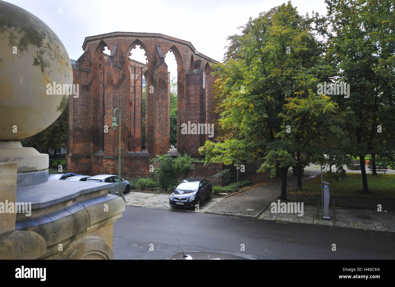 La chiesa del monastero, la rovina, Littenstraße, Alt-Berlin, Berlino, Germania, Foto Stock