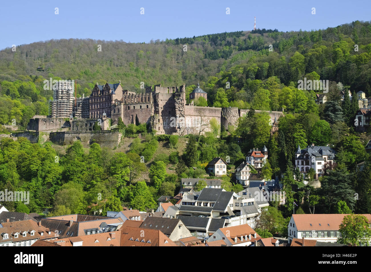 Heidelberg, bloccare, Baden-Württemberg, Germania, Foto Stock