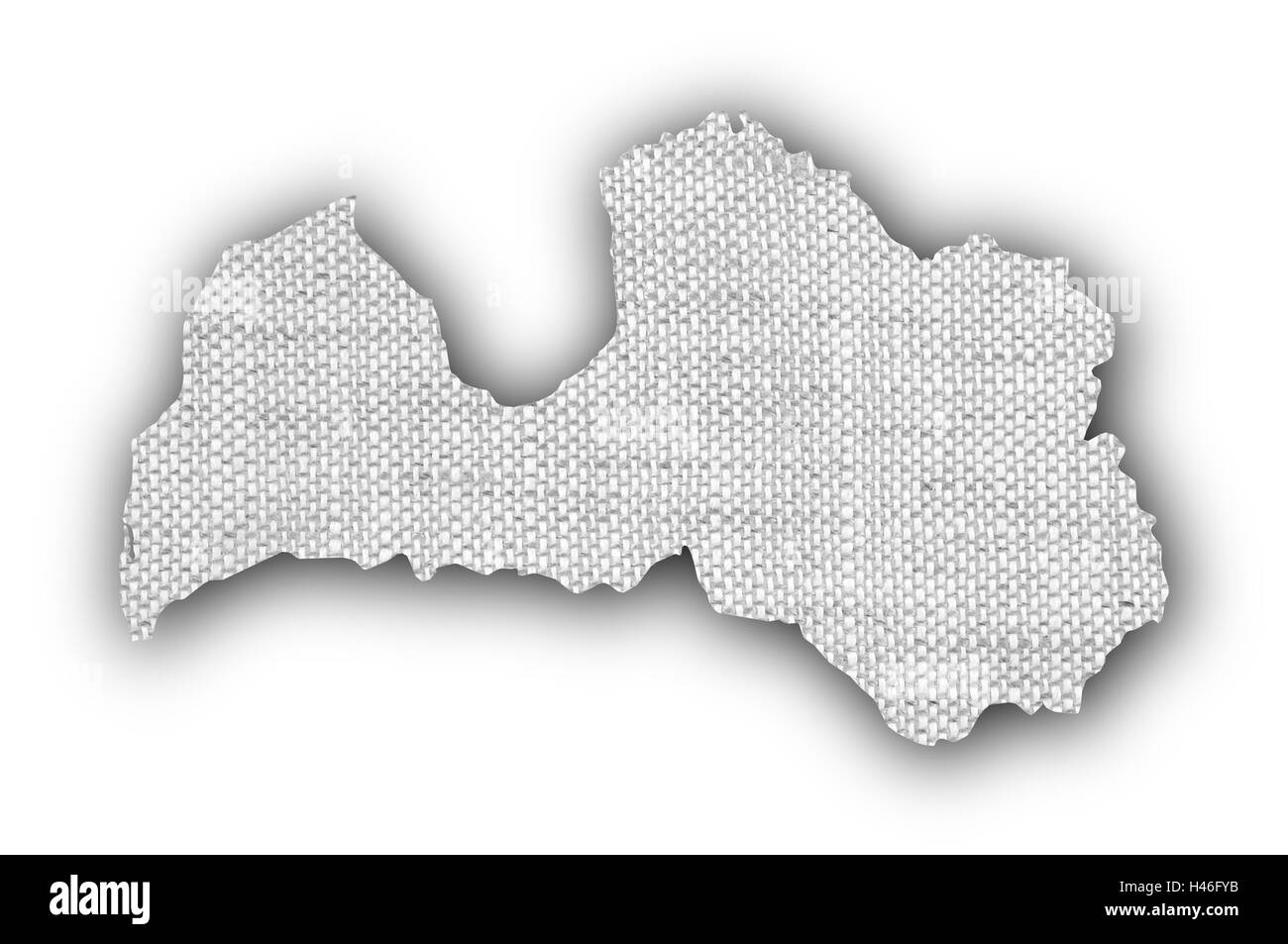 Mappa di Lettonia Foto Stock