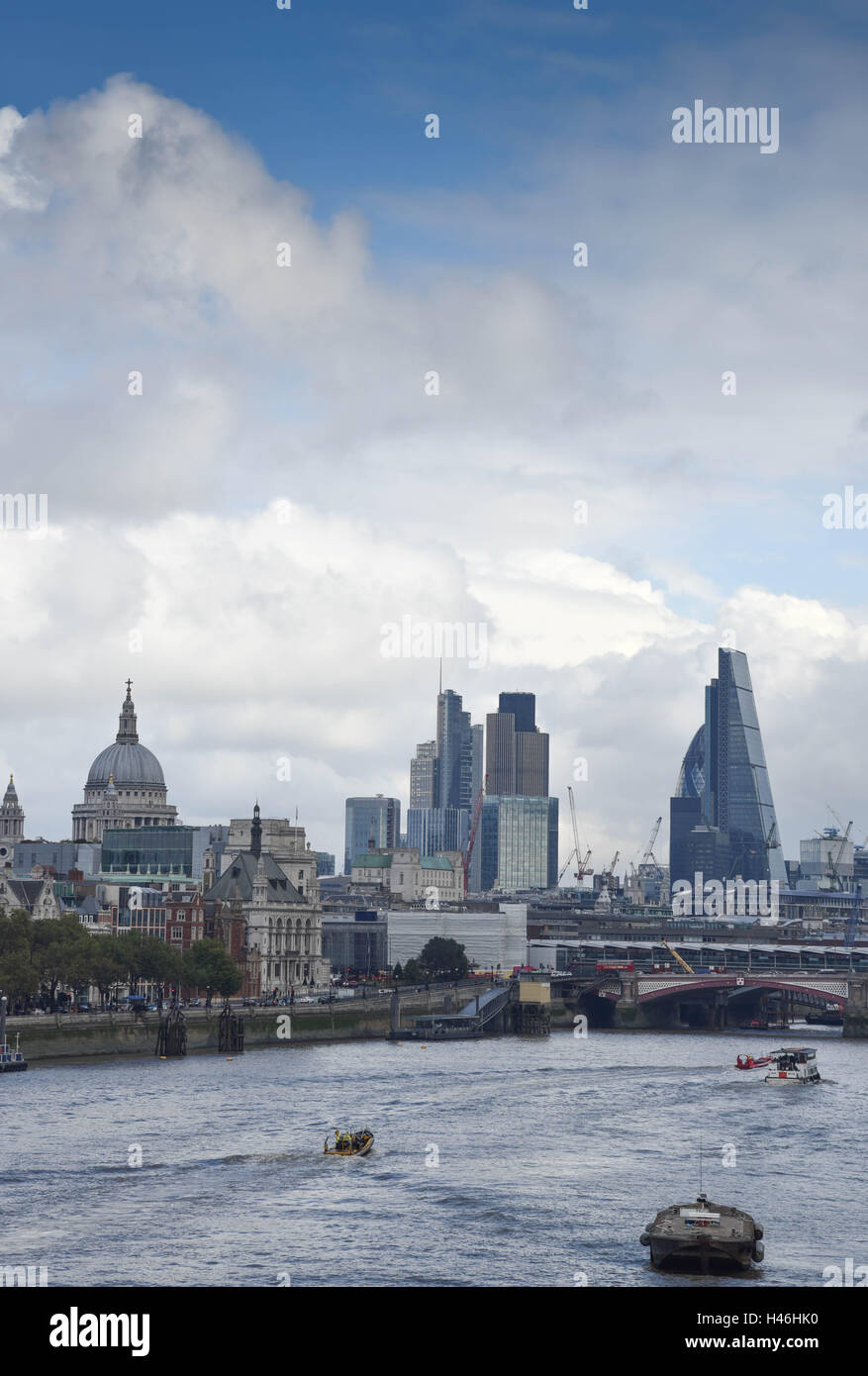 Londra sul Tamigi Foto Stock