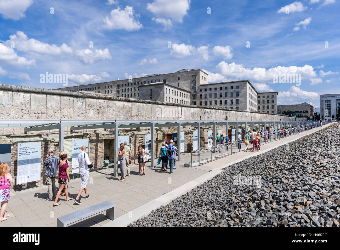 Centro di Documentazione Topografia del Terrore Foundation, Memorial, Berlino, Germania Foto Stock