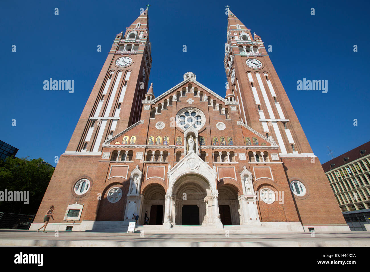 Chiesa votiva di Nostra Signora di Ungheria a Szeged. Dom (cattedrale) Szeged, Ungheria Foto Stock