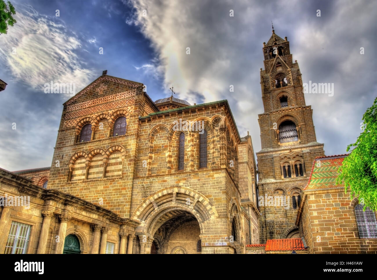 Cattedrale di Notre-dame di Le Puy-en-Velay - Auvergne Francia Foto Stock