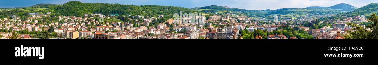 Panorama di Le Puy-en-Velay - Auvergne Francia Foto Stock