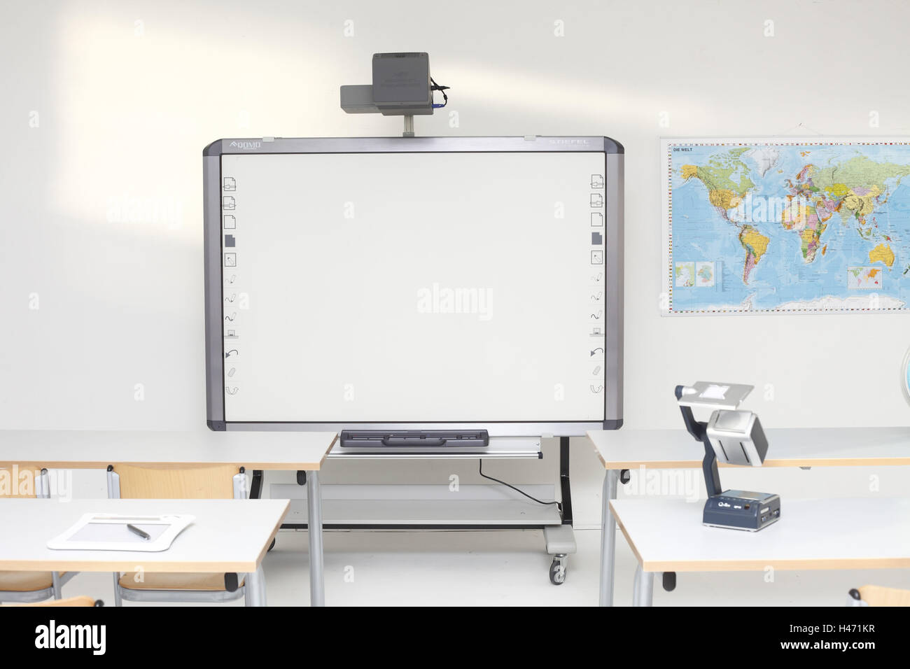 Classroom, Whiteboard Foto Stock