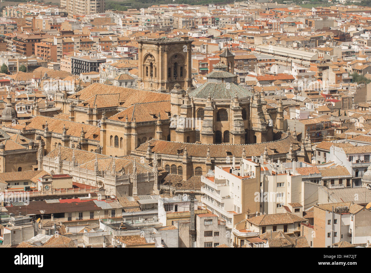 Granada vista superiore Foto Stock