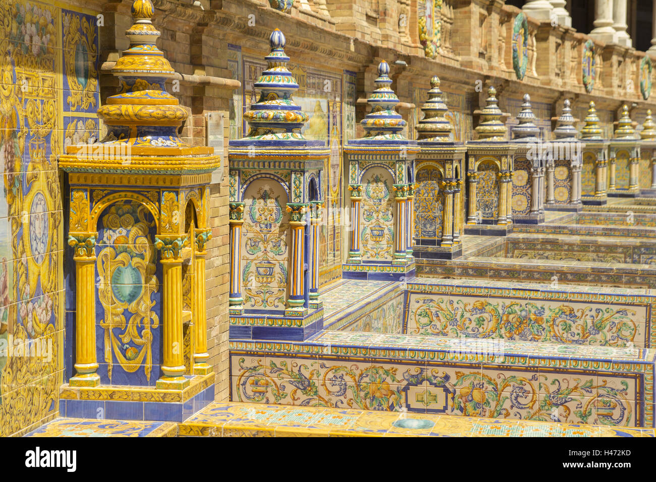 Piazza di Spagna siviglia Foto Stock