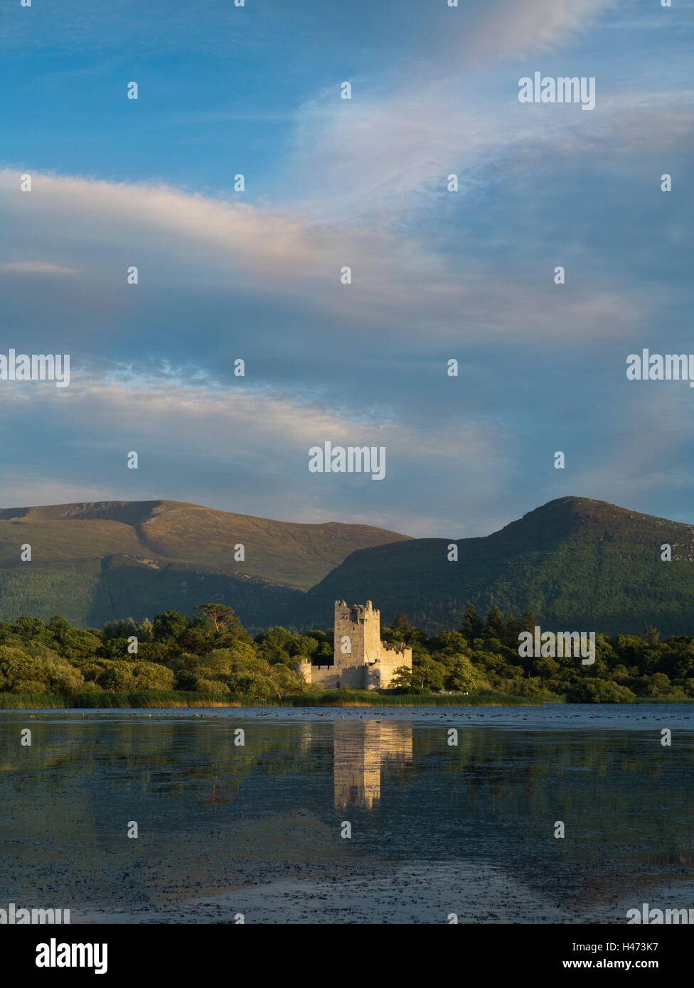 Castello di Ross, parco nazionale di Killarney Foto Stock