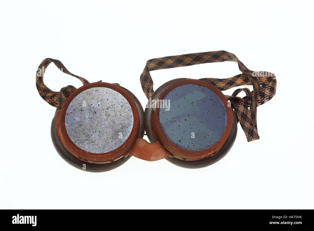 Storico occhiali protettivi per saldatori Foto Stock