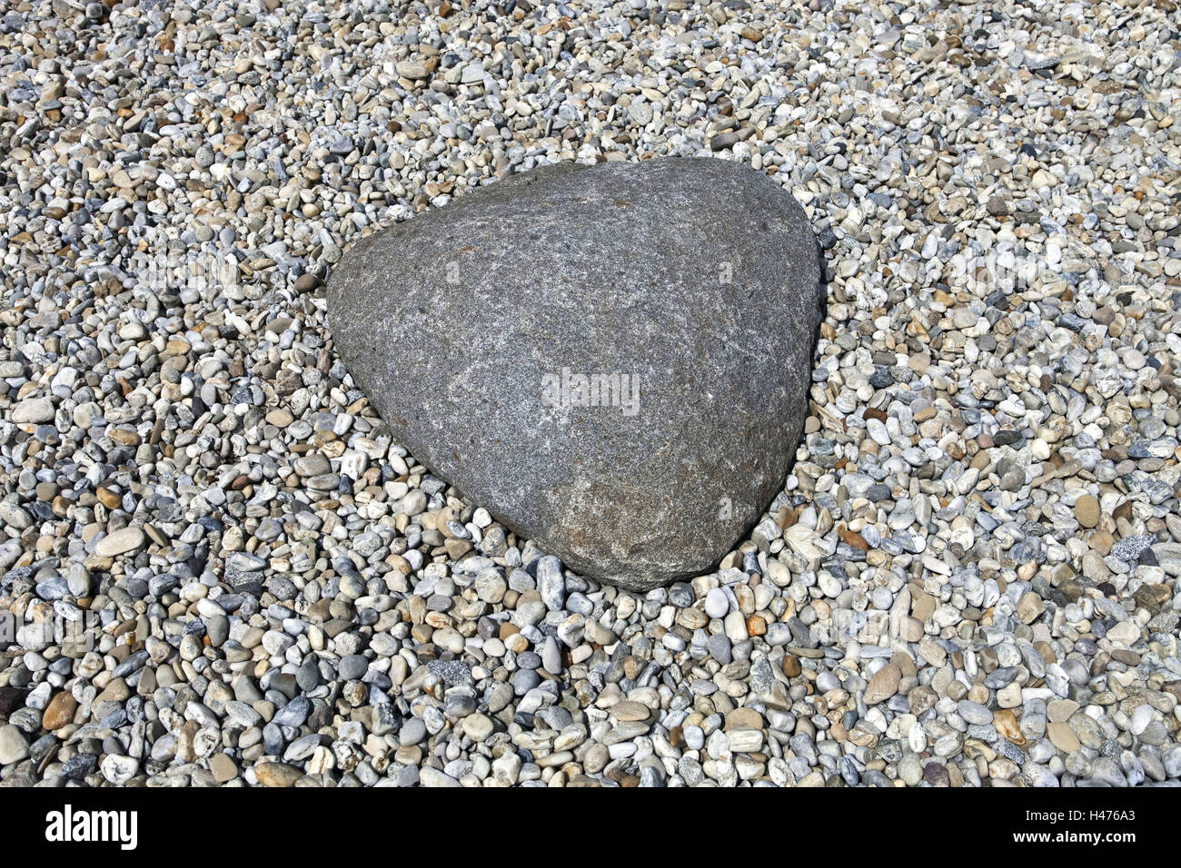 Ciottoli, pietra, forma di cuore, di ghiaia, pietre, rive, difficilmente, forma di cuore, cuore, concezione, amore, Foto Stock