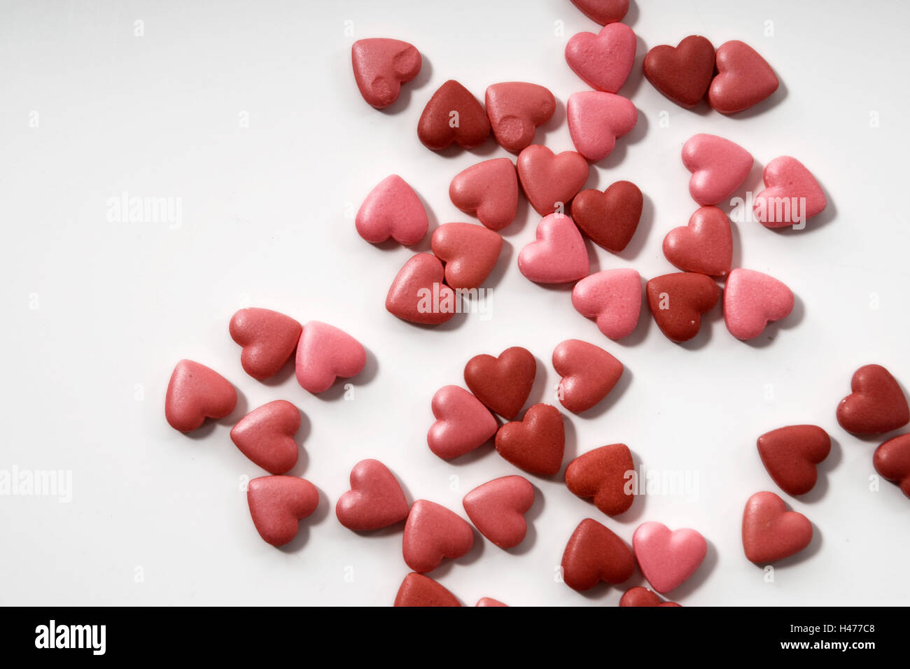 Caramelle a forma di cuore, Foto Stock