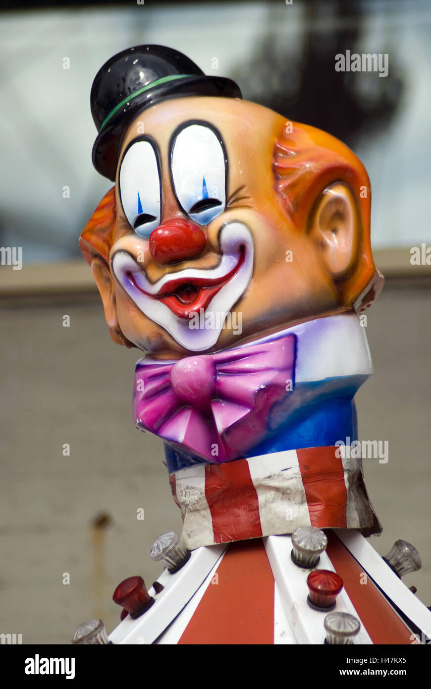 Festa pubblica, clown figura, Foto Stock