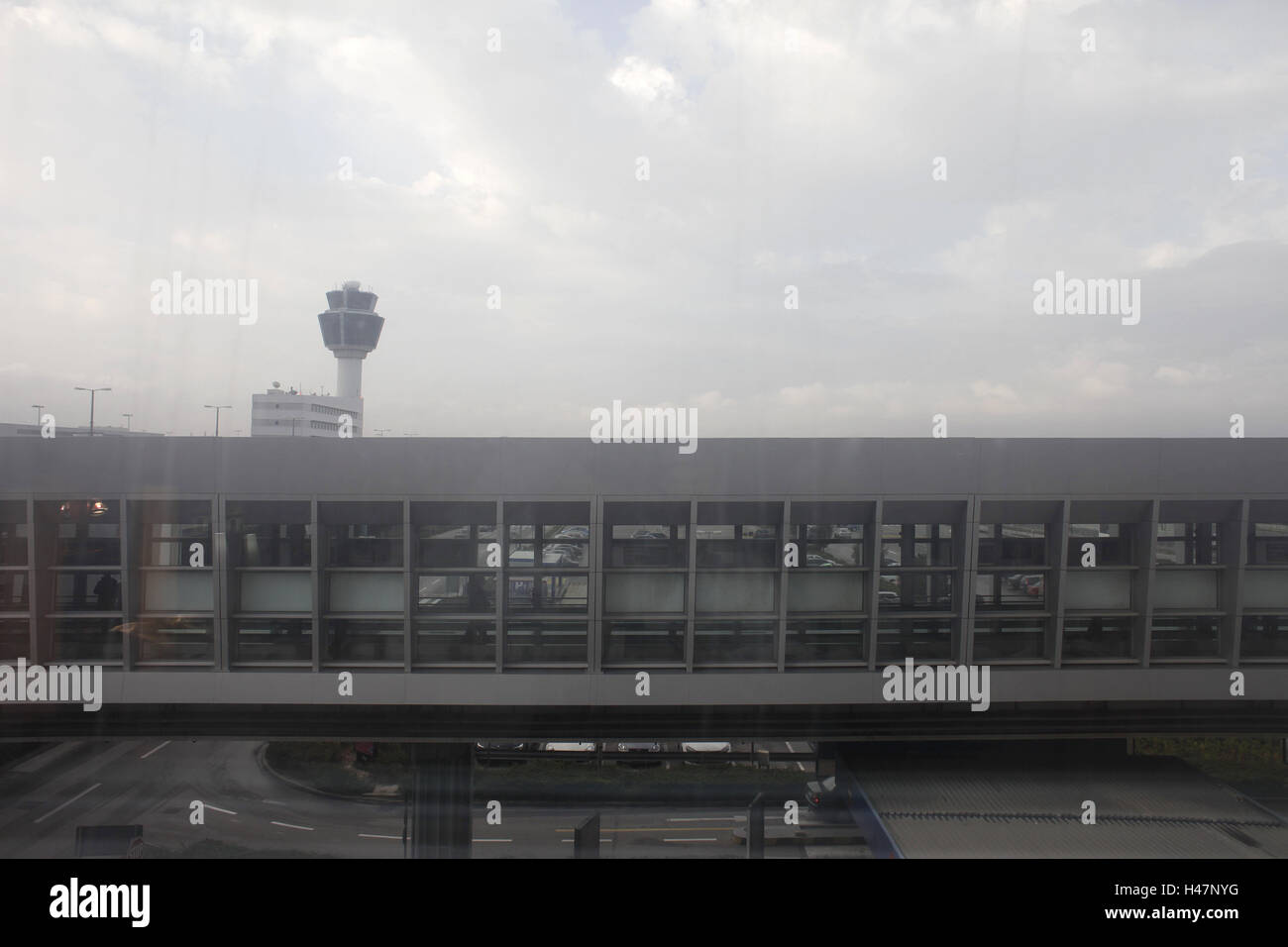 La Grecia, Atene, aeroporto, al di fuori delle nubi, Foto Stock