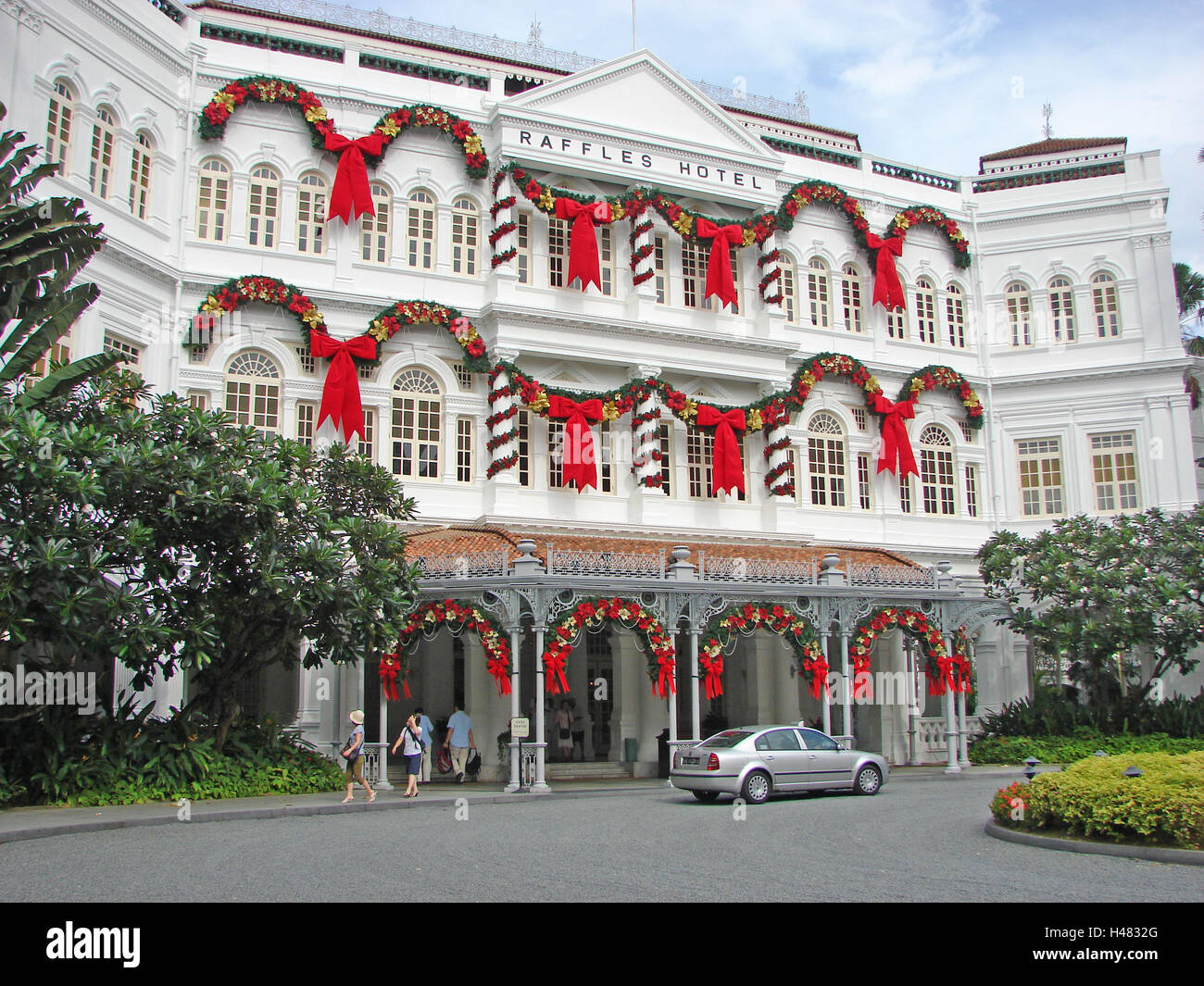 Il Raffles Hotel di Singapore Foto Stock