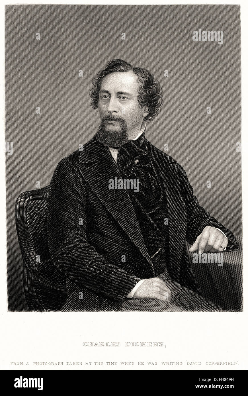 Charles Dickens (1812-70) romanziere inglese e giornalista Foto Stock