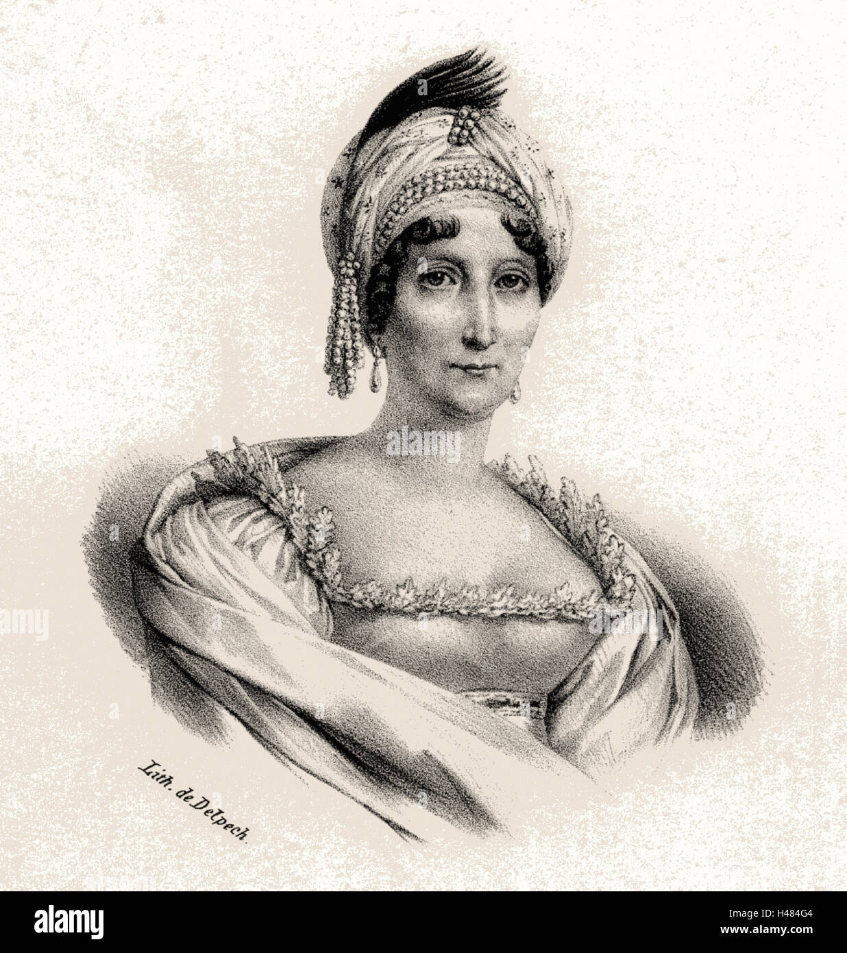 Maria Letizia Bonaparte (c1749-1836) Madre dell'imperatore francese Napoleone I Foto Stock