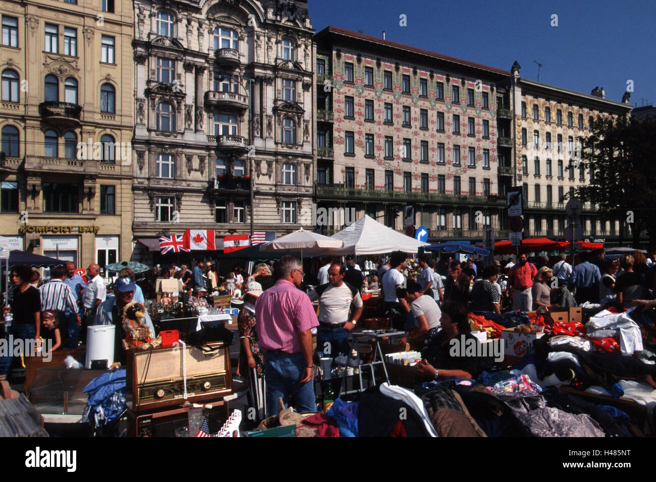 Austria, Vienna, Vienna linea, il mercato delle pulci nel mercato DI RODITURA, Foto Stock