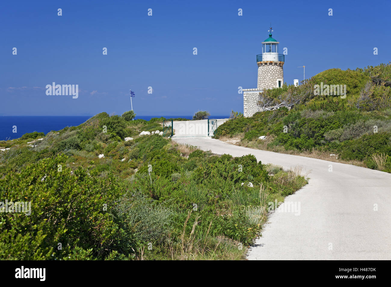 Grecia ZANTE, faro, capo Skinari, Foto Stock