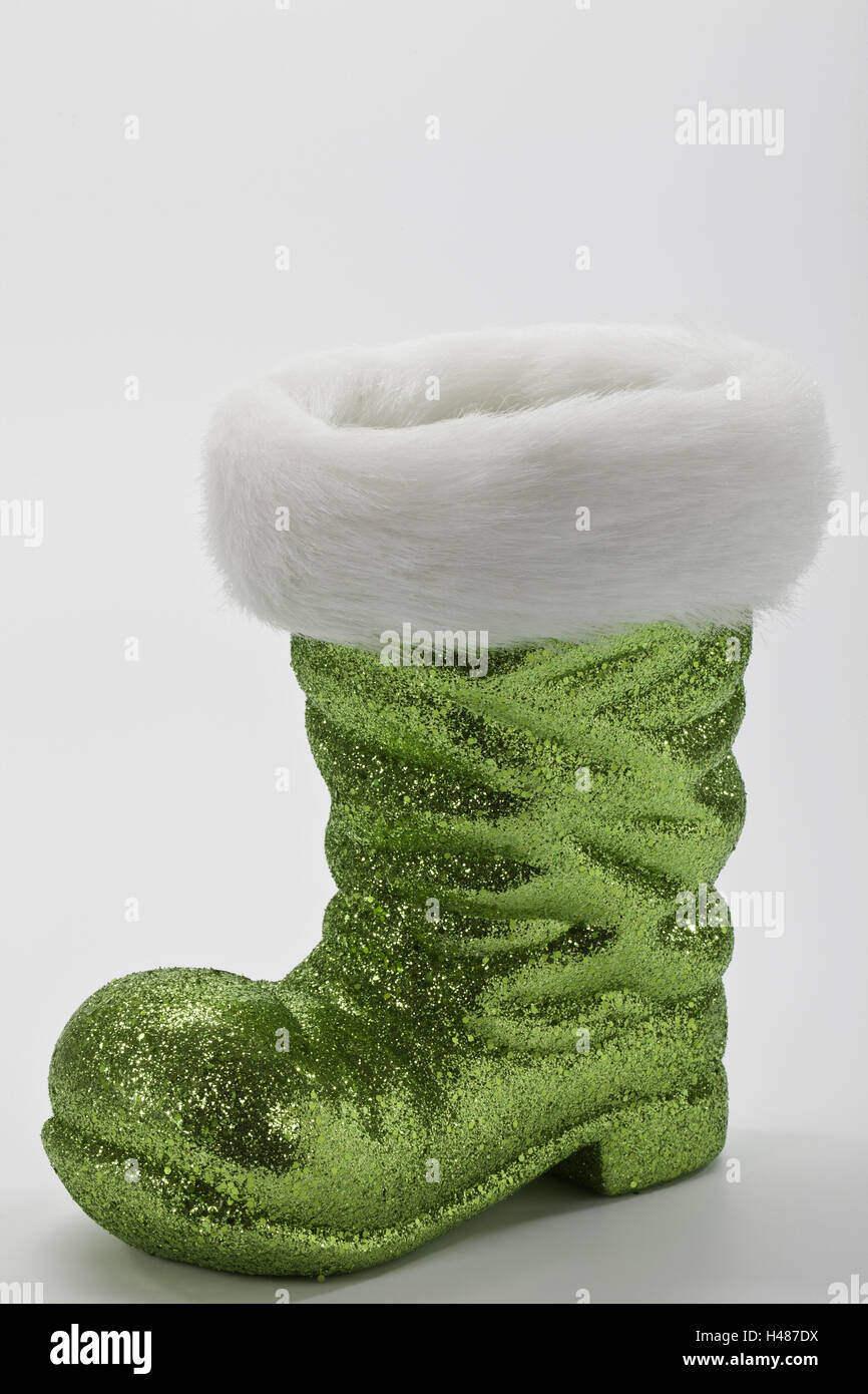Nicholas boot, verde, bianco, Foto Stock